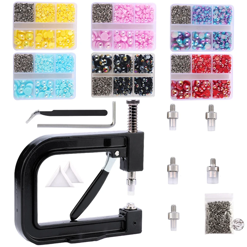 

Pearl Setting Machine/Half round bead suit Handmade tools for Hats/Shoes/Clothes/Bags/Skirt Setting Machine DIY Accessories