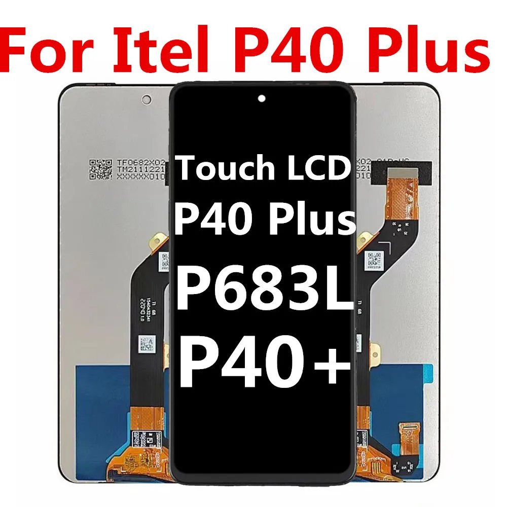 

6.8" Original For Itel P40+ LCD P683L Display Touch Screen Digitizer For Itel P40 Plus Display Assembly Replacement Repair