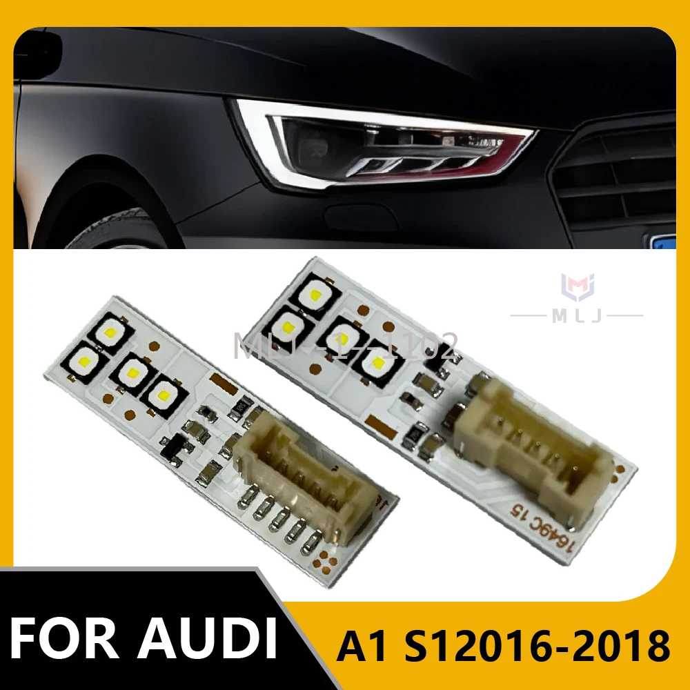 

For Audi A1 8X 2016-2018 facelift DRL daytime running lights LED light turning DRL module Boards DRL replace OEM Angel Eyes