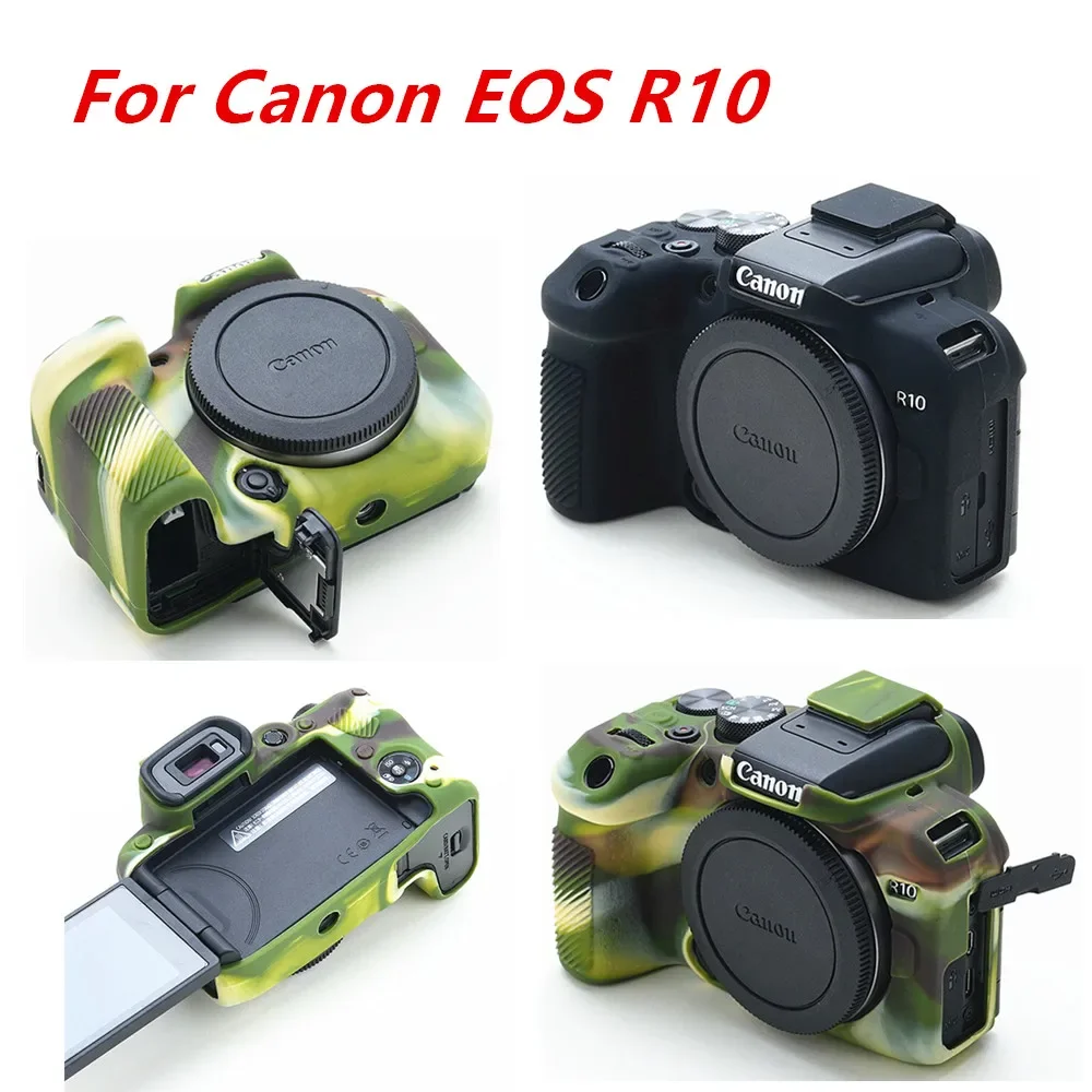 Camera Bag Silicone Armor Skin Case Body Cover Protective Soft For Canon EOS R100 R6 Mark II R6II R10 R7 R5 RP R 60D 77D