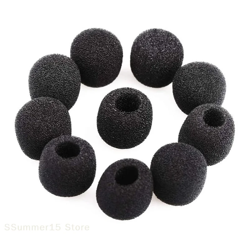【R】Popular Microphone Windscreen Sponge Cover Headset Mic Foam Cover Protective Cap for Gooseneck Meeting Mic
