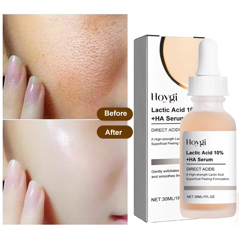 

Lactic Acid 10% Pore Shrinking Serum Fast Eliminate Pores Skin Tightening Firming Moisturizing Exfoliating Rejuvenating Essence