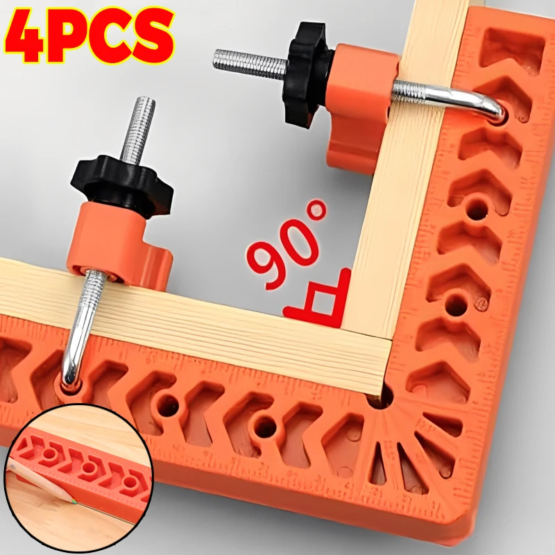 

90 Degrees Clamps Woodworking Positioning Jigs Squares Right Angle Clamps Splicing Tools for Cabinets Boxes Woodworking Tools