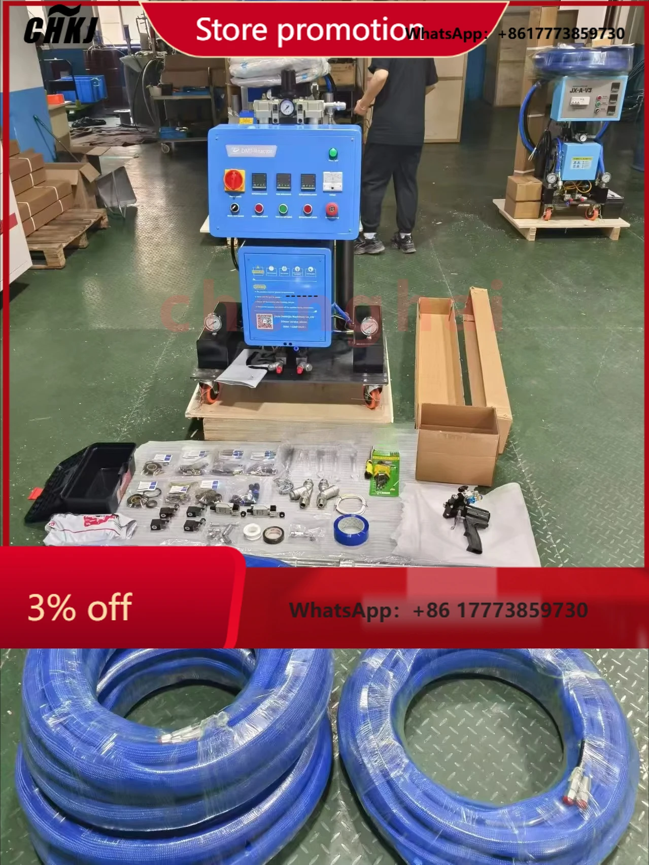 CHKJ 2025NEWJX-IIIH Самая продаваемая машина для распыления пенополиуретановой пены с открытыми ячейками высокого давления