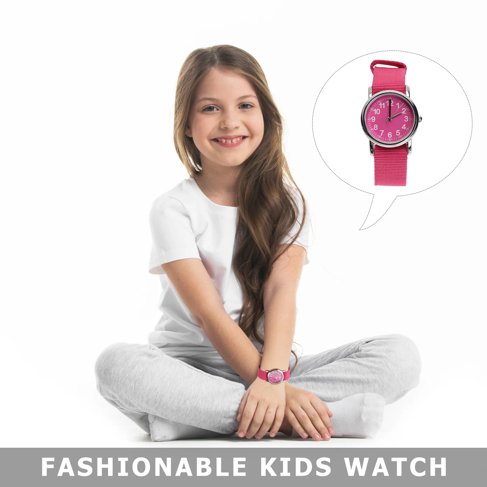 ساعة دقيقة لحفظ الوقت مقاومة للماء، سوار مضفر، كوارتز أنيق، تصميم كرتوني رائع وبسيط #5