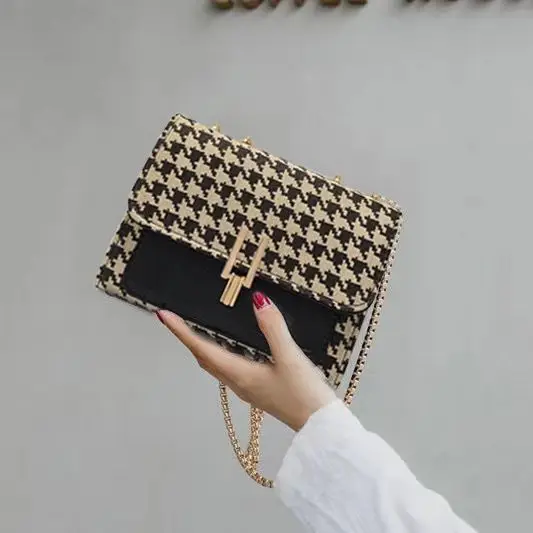 Autumn Winter New Light Luxury Small Fragrance Style Chain Bag Women Fashionable Versatile Single Shoulder Crossbody Bag