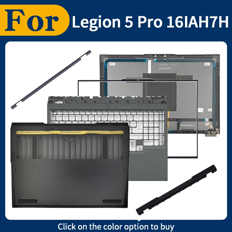 

Серый новый сменный чехол для Legion 5 Pro 16IAH7H 16ARH7H 16ARH7 16IAH7 82RF 82RG, корпус ноутбука, задняя крышка ЖК-дисплея/подставка для рук/нижняя часть