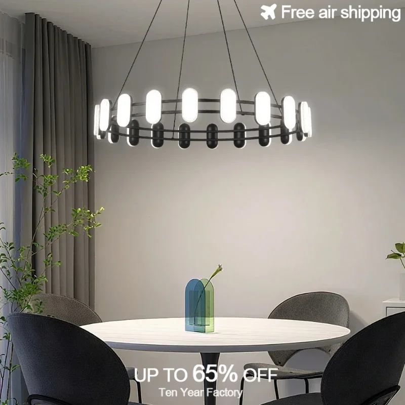 الحديثة الحد الأدنى جولة تعليق قلادة مصباح لغرفة الطعام غرفة المعيشة غرفة نوم داخلي إضاءة ديكورية للمنزل