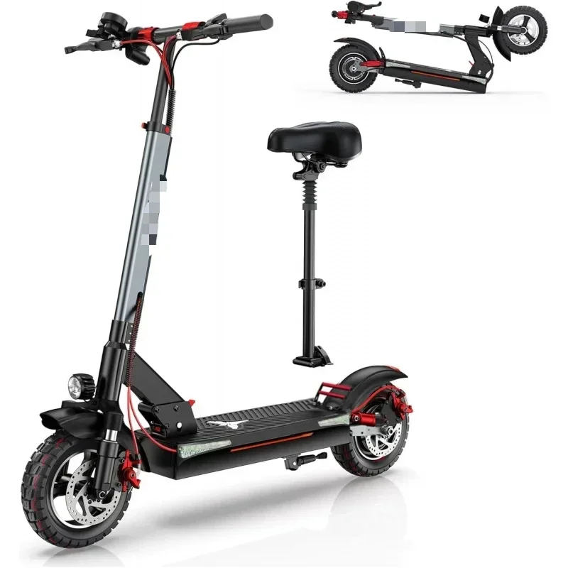 

YY2ENGWE Y600 830W(Peak) Electric Scooter for Adults Teens with Seat Detachable, 48V18.2A Battery 43.5Miles Long Range, 28mph