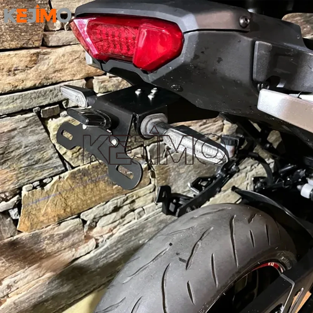 

License Plate Holder Bracket Tail Tidy Fender Eliminator Light FOR YAMAHA MT07 Tracer MT-07 Tracer 7 700 GT 7GT 700GT 2016-2024