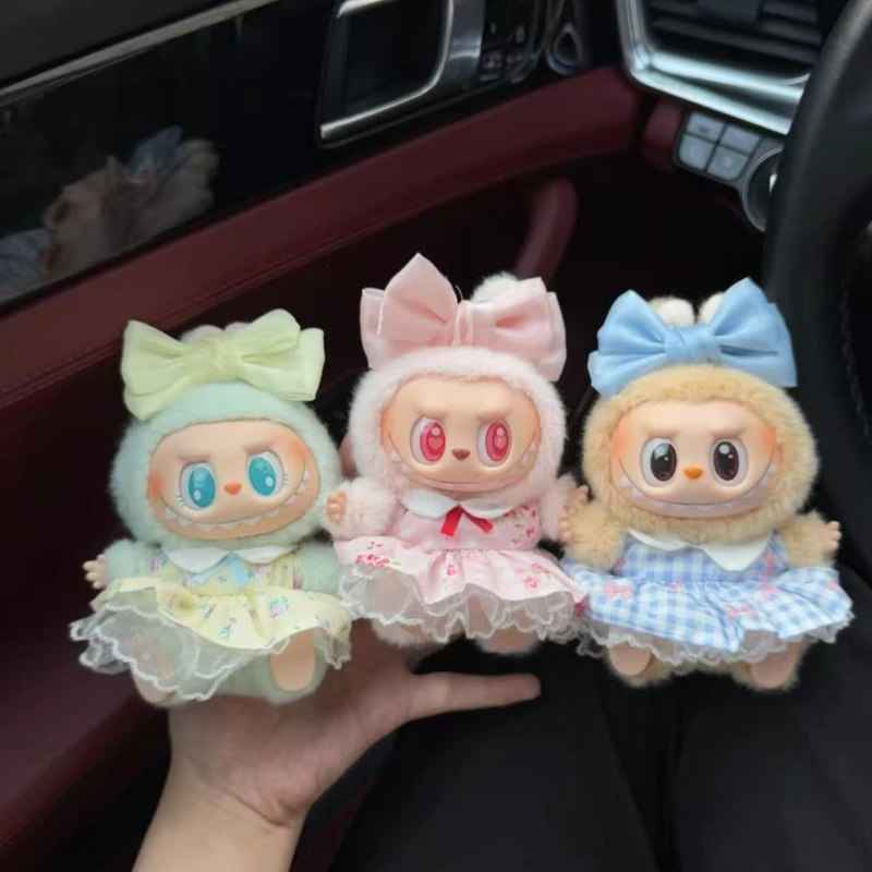 

17 см мини-плюшевая кукла, одежда, аксессуары для корейки, Kpop Exo для кукол Labubu Idol, юбка с блестками для сидения, одежда