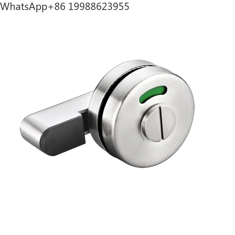 1PC Zinc alloy WC Toilet Handle Door Lock with Red or Green Tips for Bathroom Accessory Public Toilet DIY