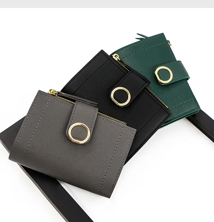 

New Fashion Short Women's Wallet Zipper Card Holder Cute Female Coin Handbag Purse Small Wallet Ladies Bolsa Feminina