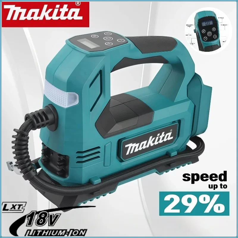 

Портативный беспроводной электрический насос Makita с цифровым дисплеем для подкачки шин, ручной воздушный компрессор