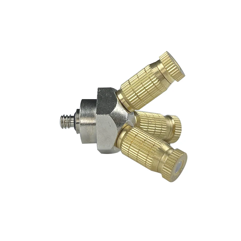 3/16 Inch High Pressure Copper Male Thread Humidification Atomization Porous Nozzle For Garden Greenhouse Misting Cooling System