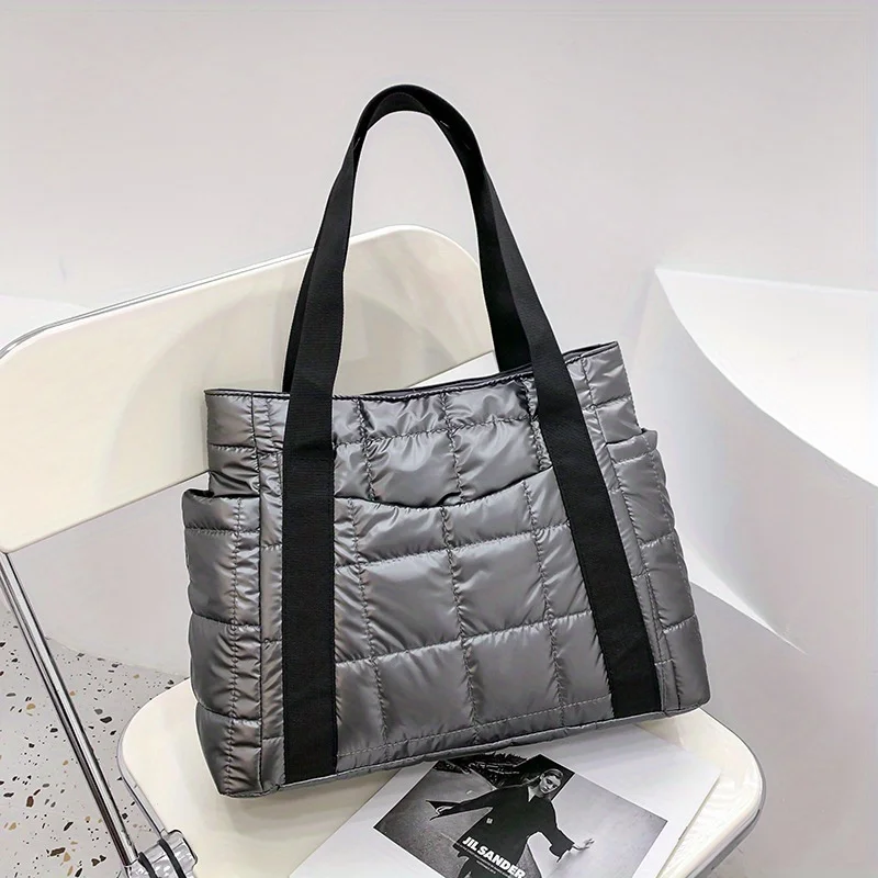 Borsa donna autunno/inverno 2024 nuova moda vintage rage rage space cotton abbigliamento borsa tote Bag monospalla da donna