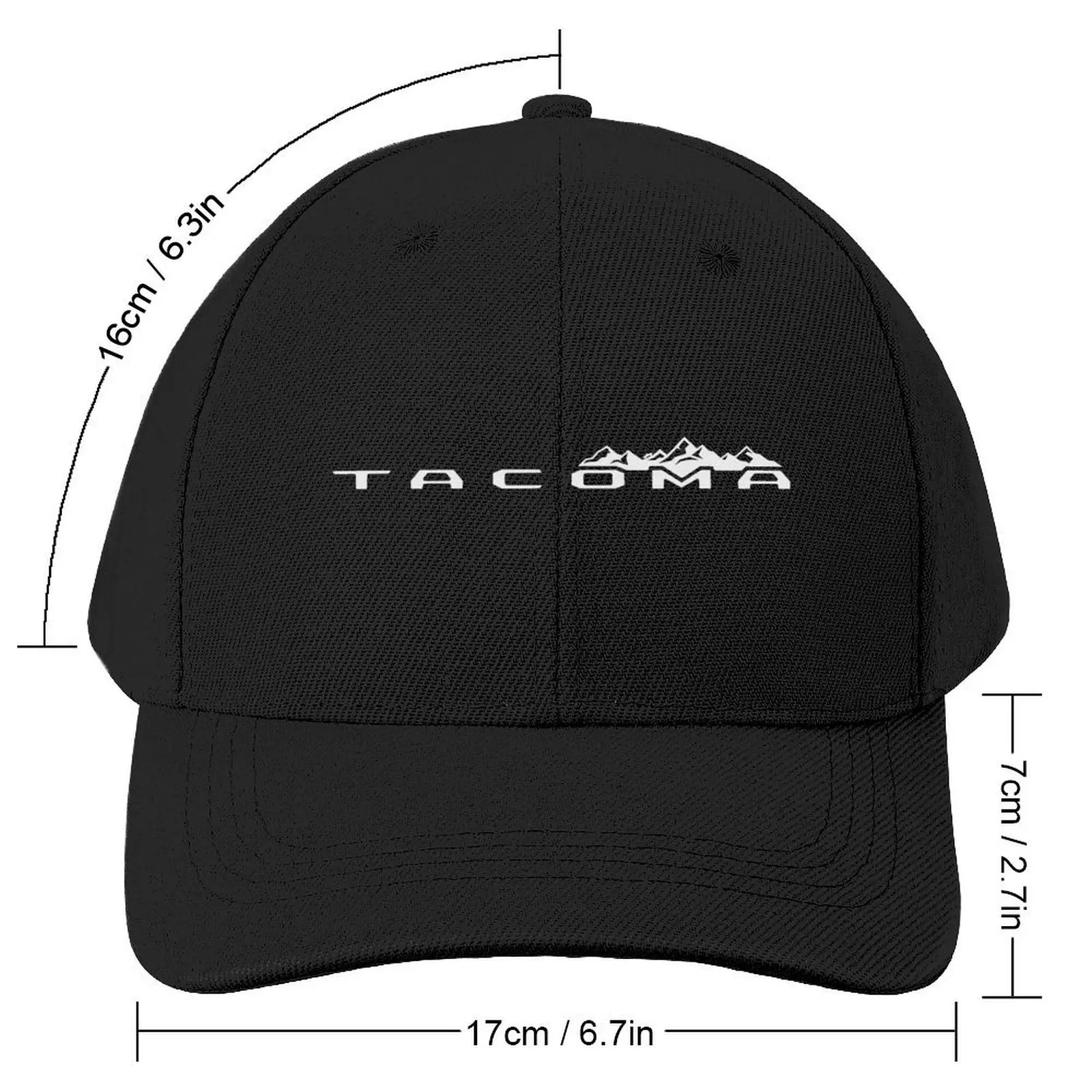 Tacoma Truck Mountains Tailgate Script Baseball Cap Gentleman Hat Vintage Bobble Hat Caps For Men Women's