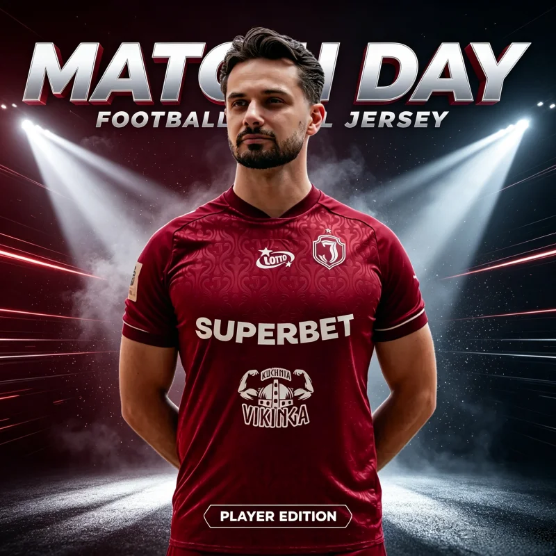 Sommer Neu Polen Jagiellonia Białystok Fußballtrikot Herren Damen T-Shirt Atmungsaktiv Schnelltrocknend Streetwear Familie Kinder T-Shirts