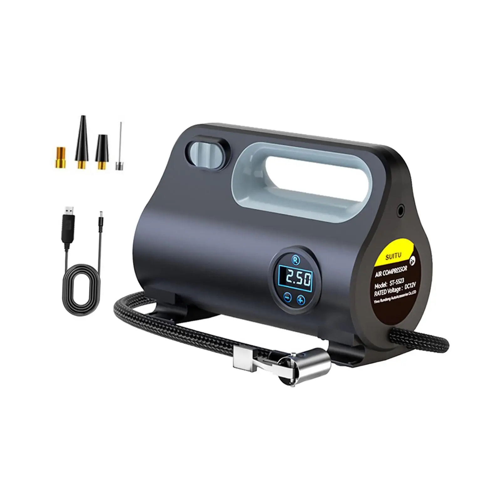 Generic Car Electric Air Pump 120W Przenośna sprężarka powietrza do rowerów