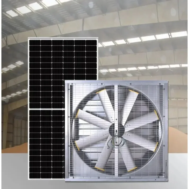 Hot salesDirect Drive Window Exhaust Fan with Shutter for Poultry Farm Cow House Solar Energy Factory Cooling System Ventilation