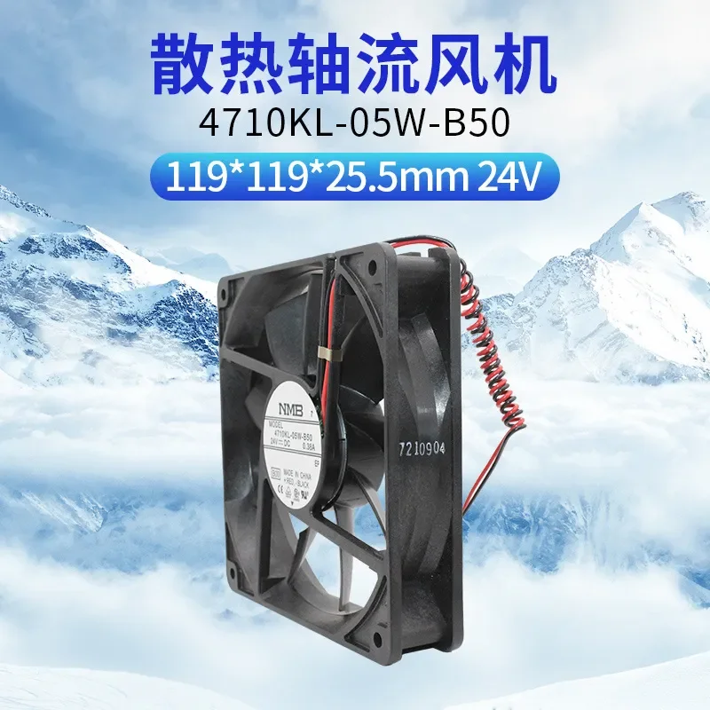 4710KL-05W-B50 B59 B10 12025 12cm 0.38A 24V NMB Power Cooling Fan for Electronics Enclosures
