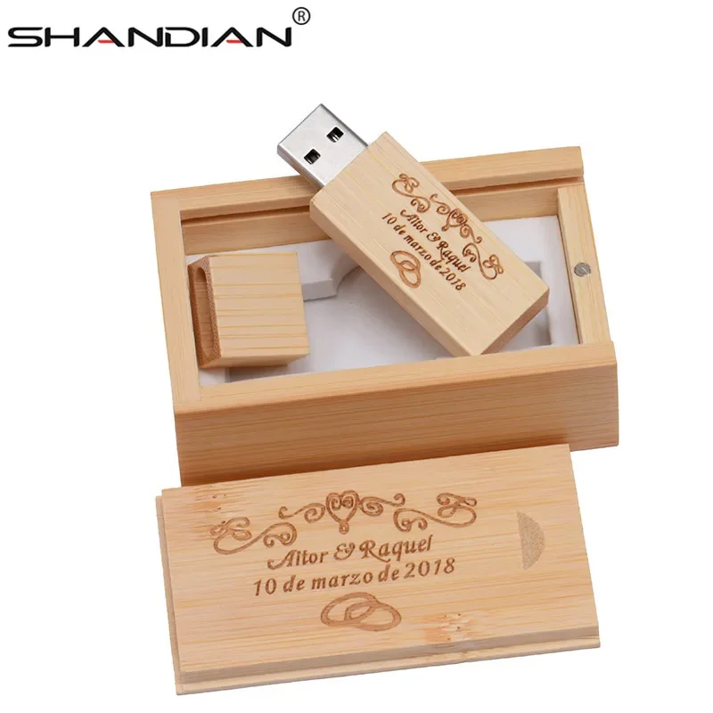 

USB-флеш-накопитель SHANDIAN деревянный, 16/32/64 ГБ, 1 шт.