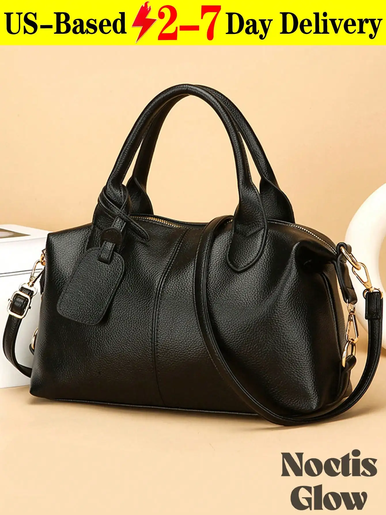 

Women's Boston Bag, Handbag And Crossbody Bag, Large Capacity Commuter Bag,Shoulder Crossbody Bag,Spacious Work Tote, Lightweight And Durable Material Design,Adjustable Strap,Essential For Travel, Work And School