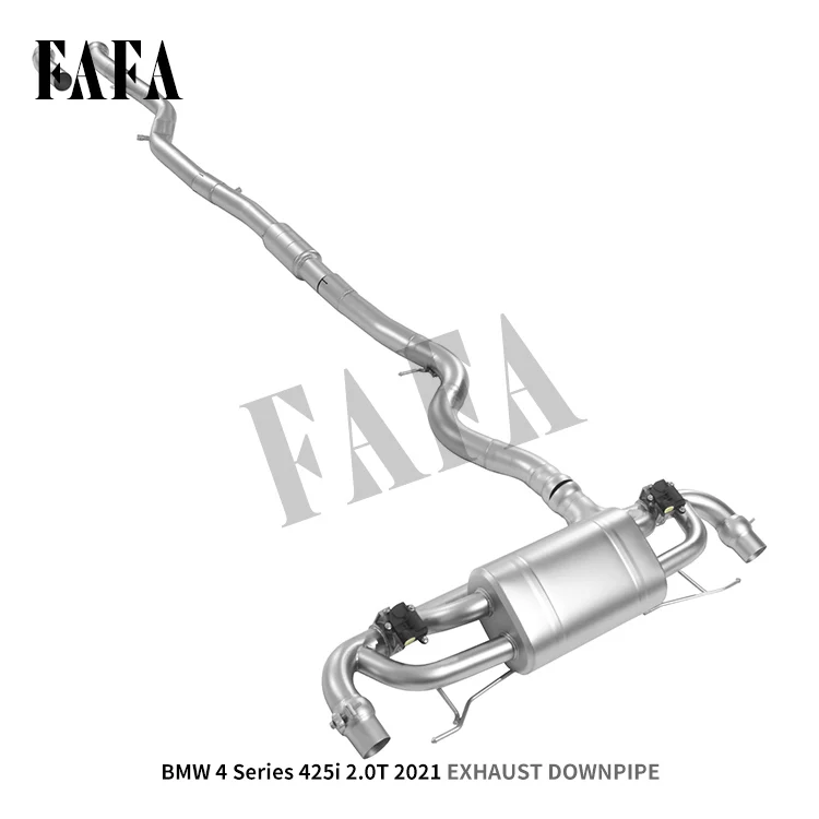 For  425i 2.0T G22 2021Car Exhaust System Upper Rear Electric Valve Muffler Exhaust High Performance Exhaust Pipe