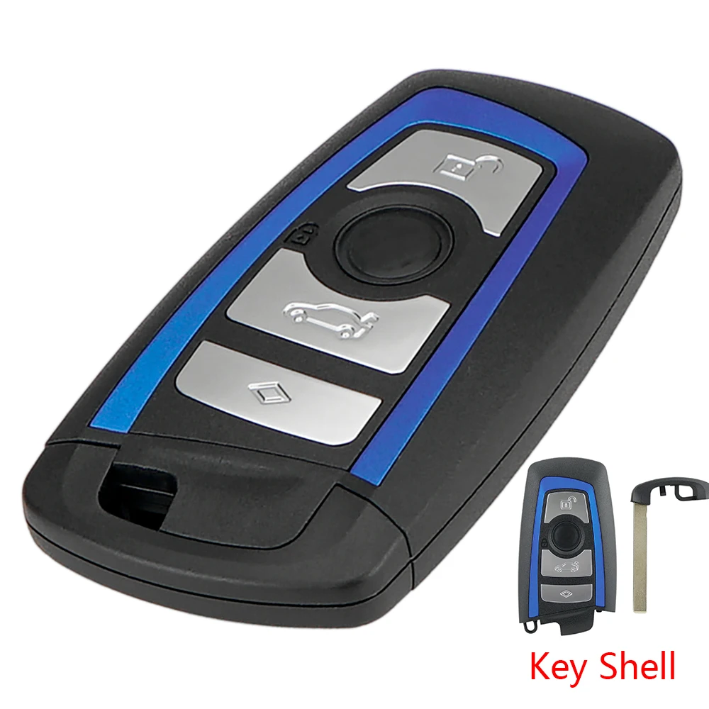 

Сменный чехол для смарт-брелока с 4 кнопками для BMW CAS4 + F 1 3 5 7 серии 2011-2019 + пустое лезвие