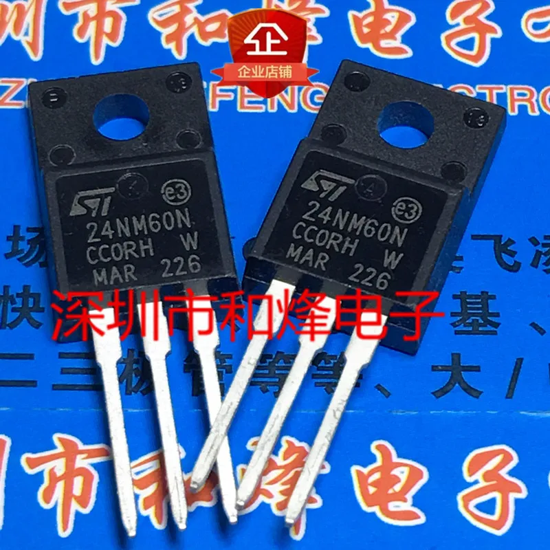 Free shipping  24NM60N STF24NM60N  TO-220F 600V 24A     10PCS