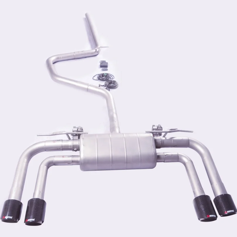 

GFC подходит для Audi Q3 2.0T 1.4T 304 2009-2019, Catback из нержавеющей стали с клапаном выхлопной системы, 4 наконечника.