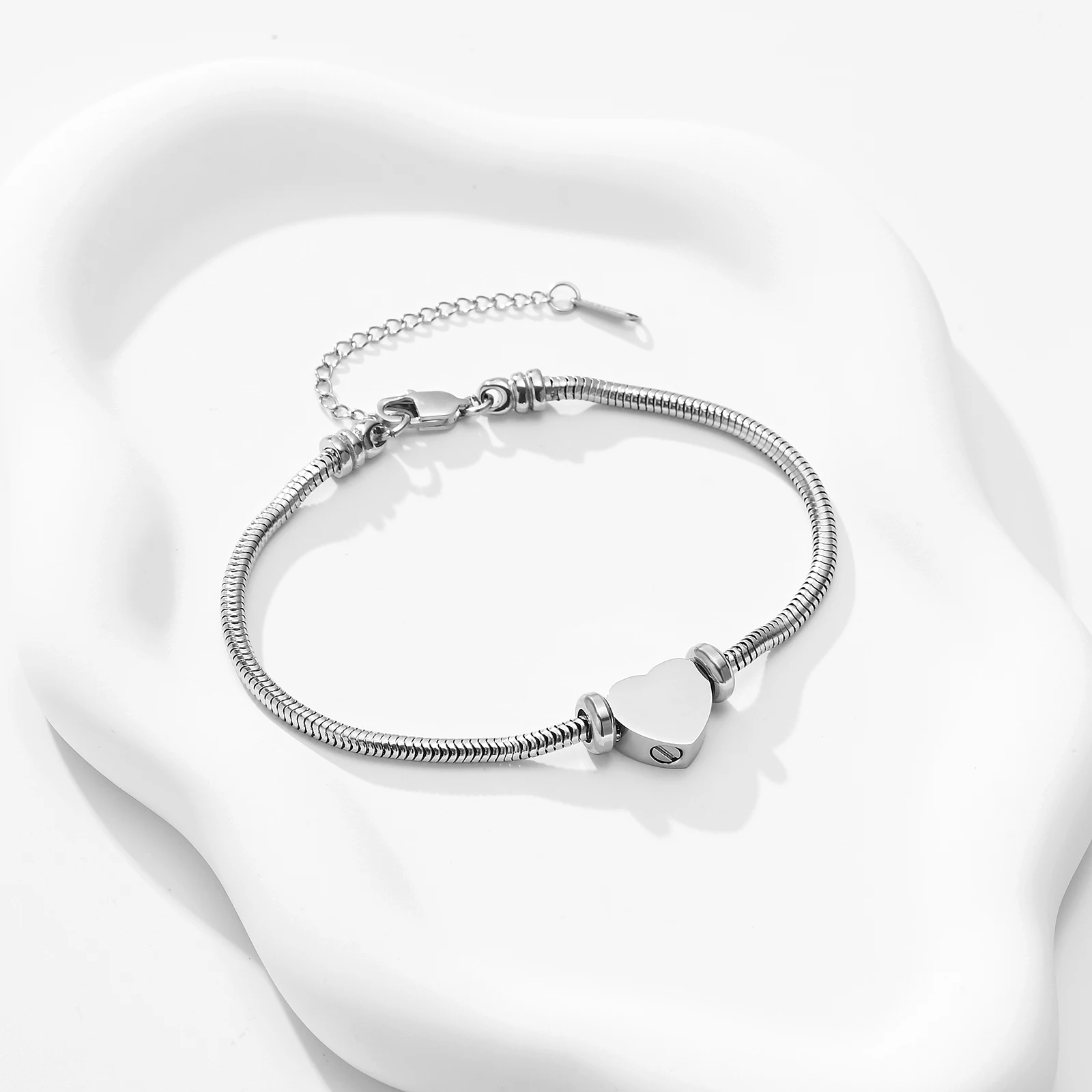 

Heart Urn Bracelet for Ashes for Dog/Cat Ashes Keepsake Memorial Cremation Bracelet