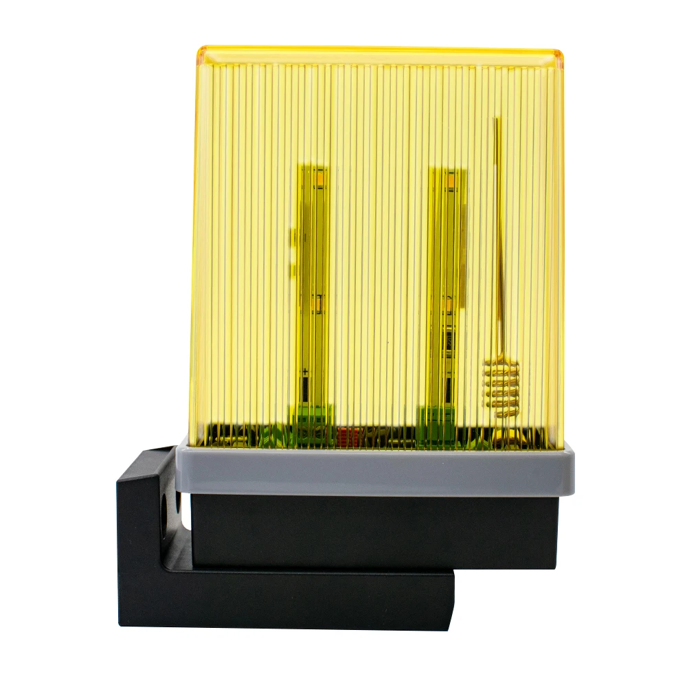 Lumière clignotante de sécurité pour portail et porte de garage, alarme 12V-24V 85-265V AC/DC