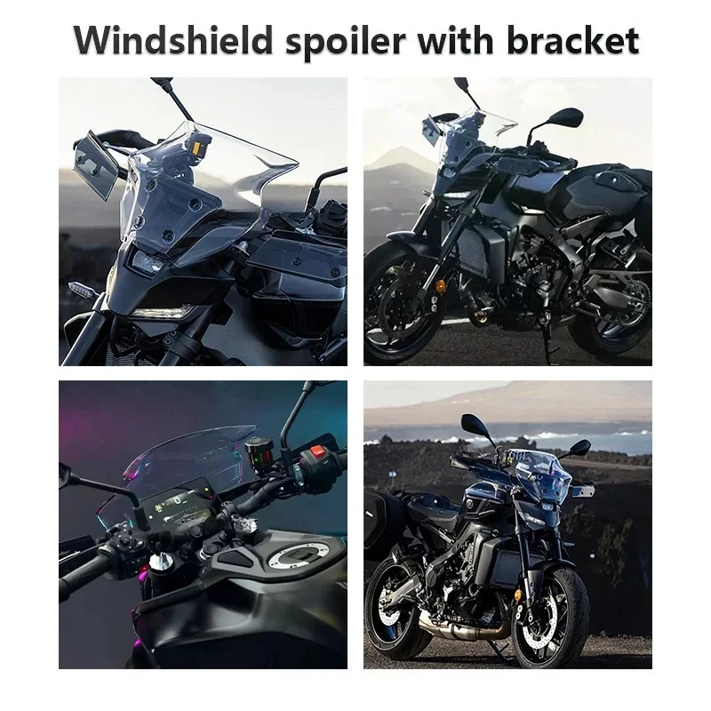 For Yamaha MT-09 2024 Motorcycle Tuning Accessories Windshield Windshield Windproof Protection, Motorcycle Accessories