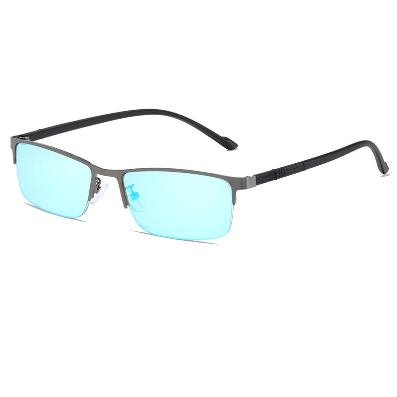 VCKA Glasses For People With Red-green Colorblindness Daltonism And Color Weakness Alloy Half Frame Two-sided Coating Lenses