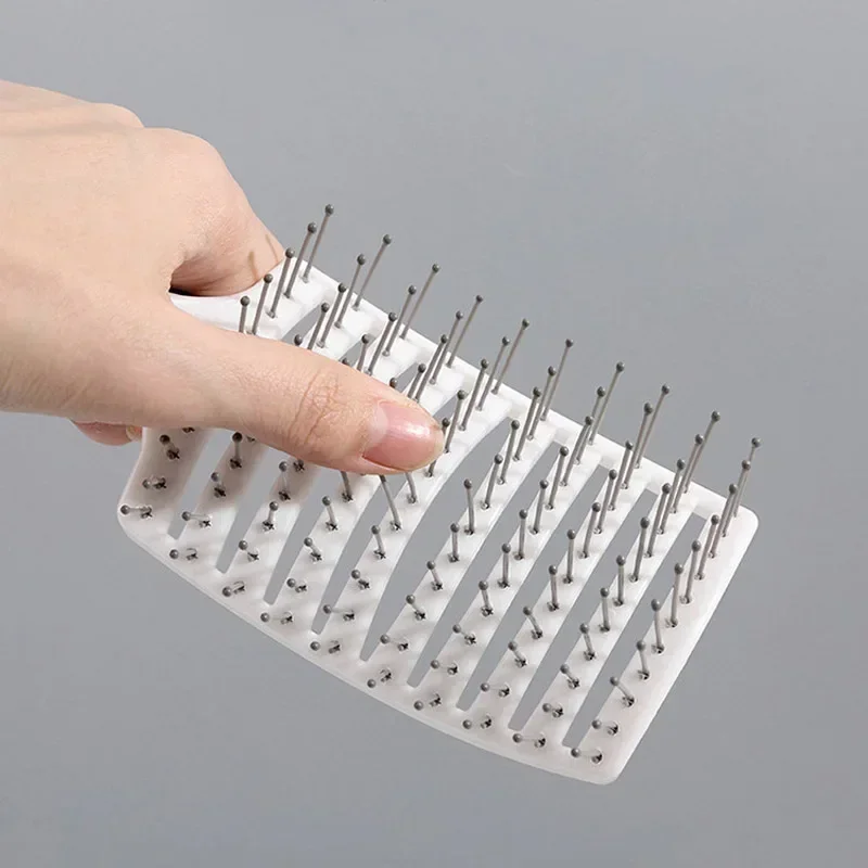 1 قطعة فرش تدليك احترافية لفك تشابك الشعر للنساء مشط تدليك فروة الرأس السحري سريع الجفاف أدوات تصفيف الشعر المستقيمة #4