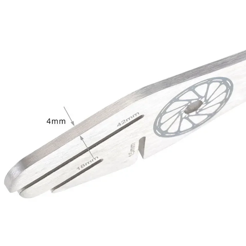 Bicycle Disc Brake Rotor Alignment Truing Tool MTB Bike Bicycle Disc Flattening Correction Wrench Stainless Steel Repair Tool