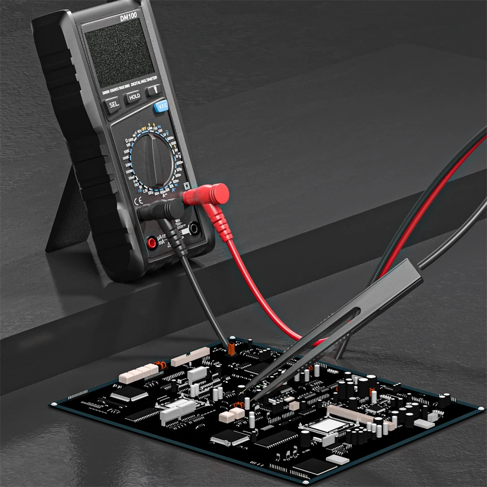 Cleqee P1510 SMD Chip component Narzędzie do testowania LCR Multimetr Tester Miernik Sonda w kształcie długopisu Pęseta — zdjęcie 5