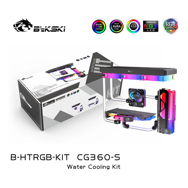 Bykski Liquid Cooler Kit for INTEL AMD CPU / Video Card Hard Tube Cooling / Rigd Tube cooling Bundle 360mm / AURA ARGB Support