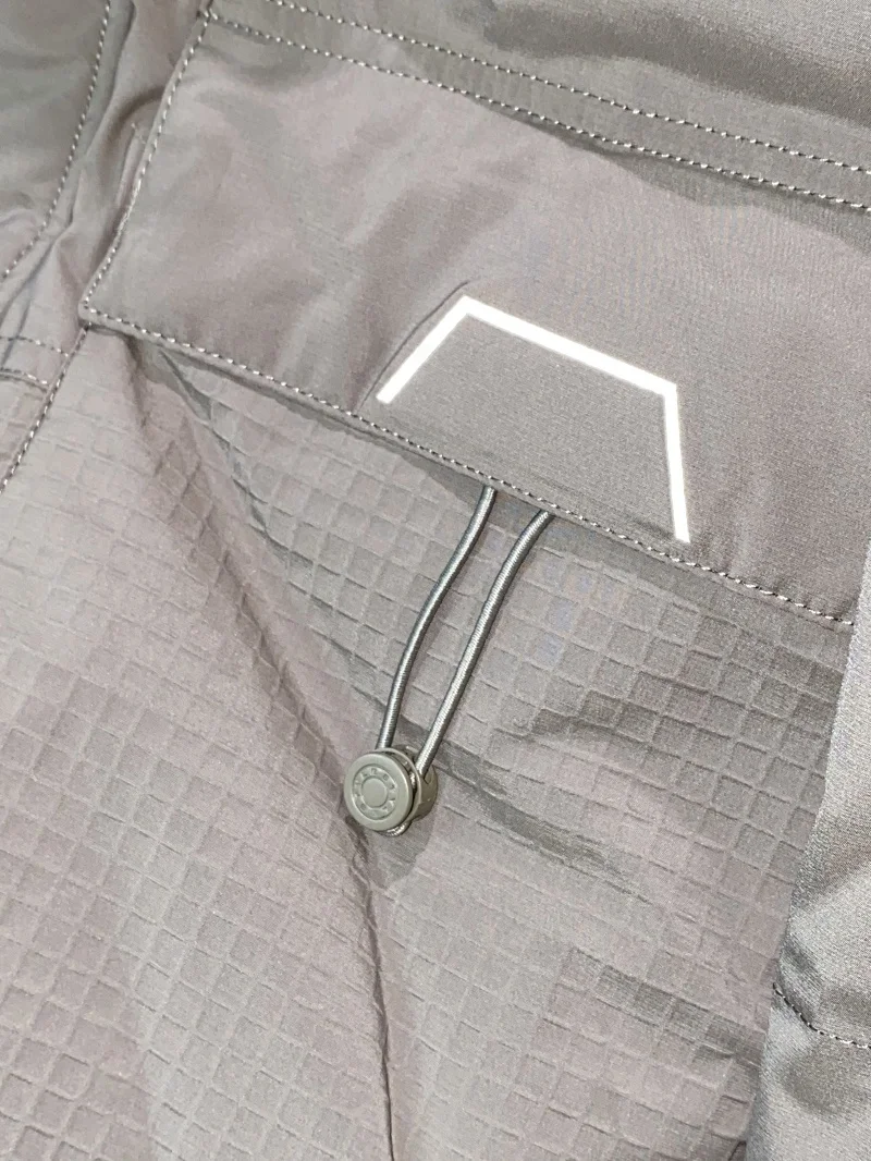 الرجال Thiened الشتاء أسفل Jaet مقنعين كبير رقيق انعكاس الحرارة الدفء ألياف البوليستر عادية Sle طويل Sve