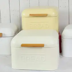 Iron Bread Box, Countertop Pastry Kitchen Storage Countertop Vintage Counter Bread Box Bread Bin for Kitchen Counter Pantry