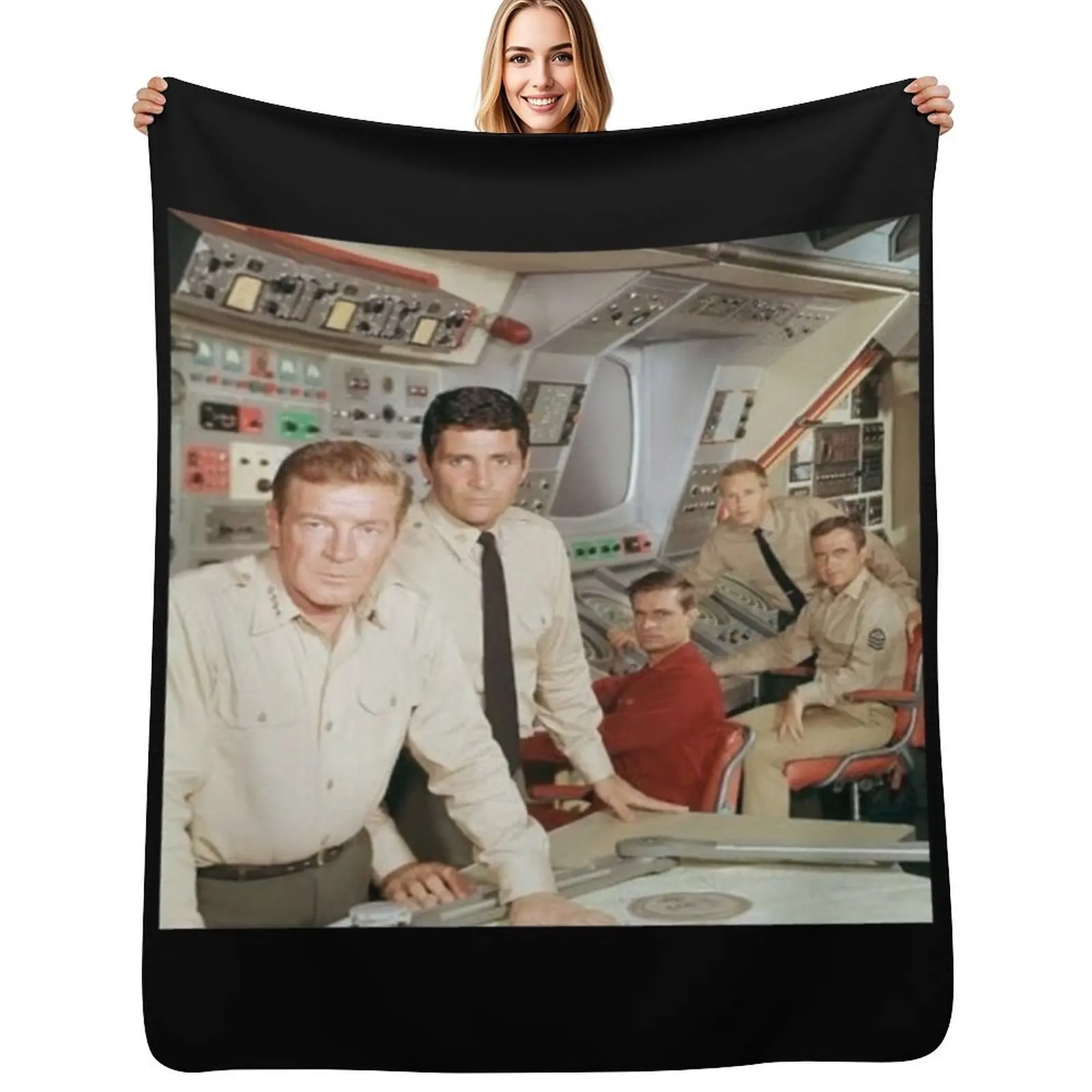 

crew of the submarine SSRN Seaview Throw Blanket Single sofa bed Heavy For Decorative Sofa Blankets