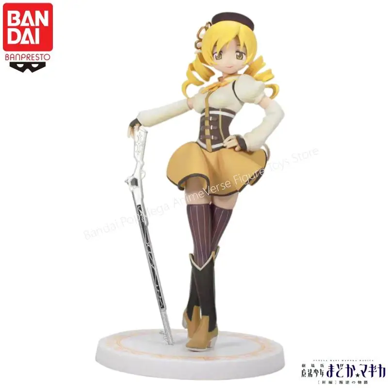 

В наличии 100% оригинальная фигурка Bandai Banpresto Puella Magi Madoka Magica Tomoe Mami, модель куклы, новинка, в штучной упаковке, гараж