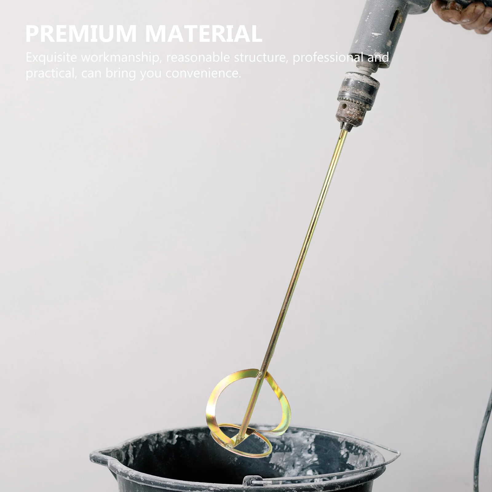 Углеродистая сталь, гипсокартон, смеситель для грязи, стержни для перемешивания, цементная насадка, электрическая дрель, головка раствора, сменные палочки для краски, долговечность