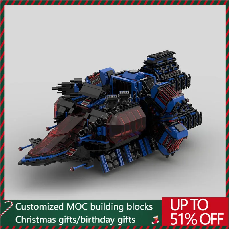 

2944, детали, космическая серия, Moc, транспортировка заключенного, модель космического корабля, строительные блоки, оригинальность, сборка, кирпичи, игрушки на день рождения, подарки