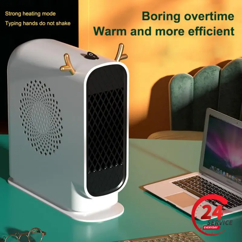 500W Desktop Electric Heater Mini Household Electric Heater for Bedroom Portable Heating Warm Air Blower Home Room Warmer