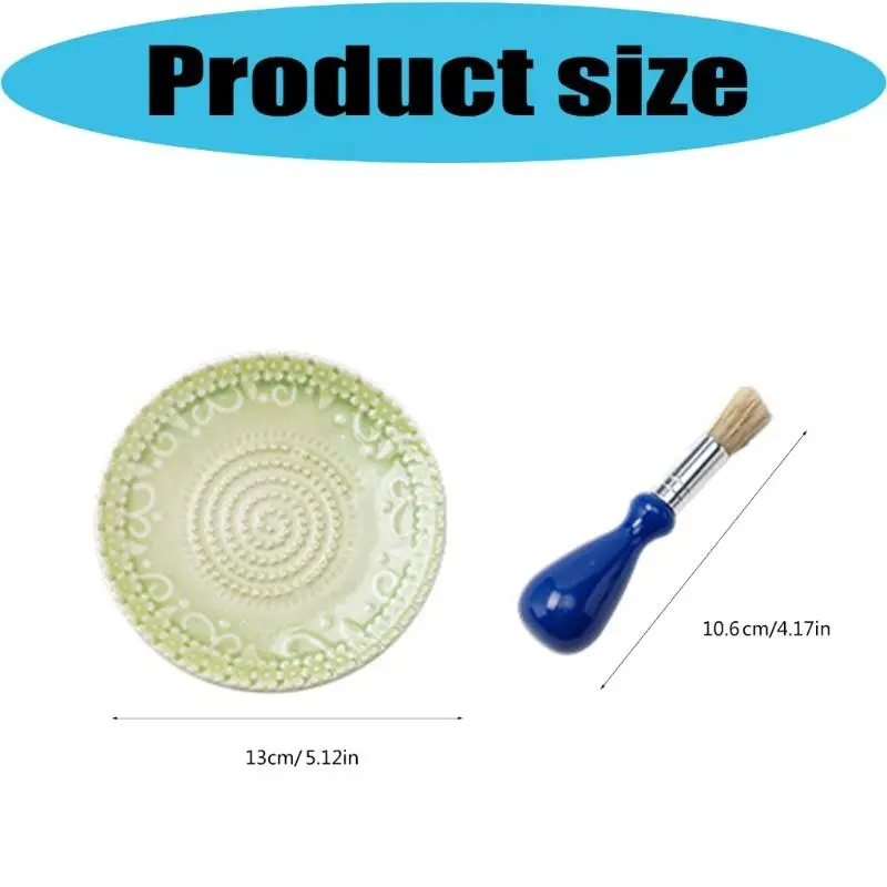 G6KF Multipurpose Ceramic Manual Grinder Plate Embossing Grater with Peeler And Brush For Garlic Gingers And Homemades Sauces