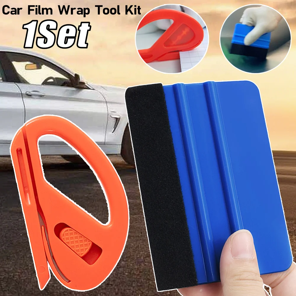 

1/2Pcs Hot Sale Car Film Scraper Kit High-quality Vinyl Wrap Film Card Squeegee Professional Vehicle Window Tint Installat Tool