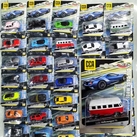 CCA MSZ 1:62 Volkswagen Bus Collection, coche de carreras de aleación, modelo de coche de juguete para niños, función de retroceso de fundición, nivel de colección