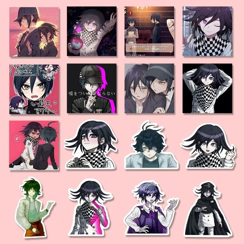 Danganronpa Anime Sticker Kokichi Oma Cartoon Stickers Laptop Phone Case Decor Kawaii DIY Student Stationery School Supplies